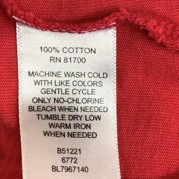 Scandia Woods Men's Basic V-Neck S/S Pocket T-Shirt Red Med - Picture 7 of 7